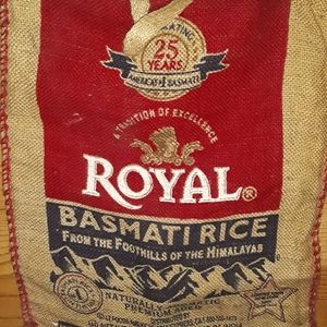 Reperposed burlap grocery bag